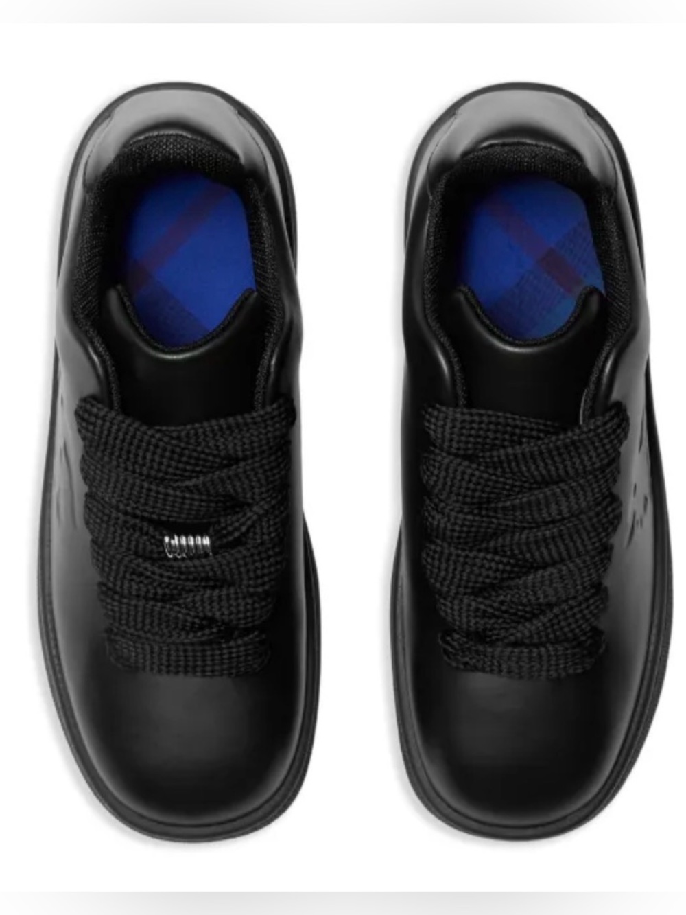 Burberry Black Leather Box Sneaker
